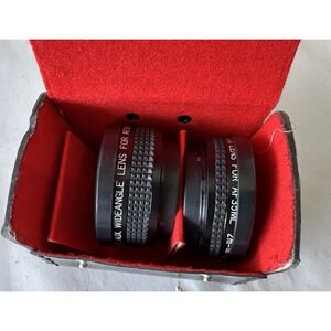 AUX LENS SET Telephoto & Wide Angle AFL Lenses for Canon AF35ML camera Vintage